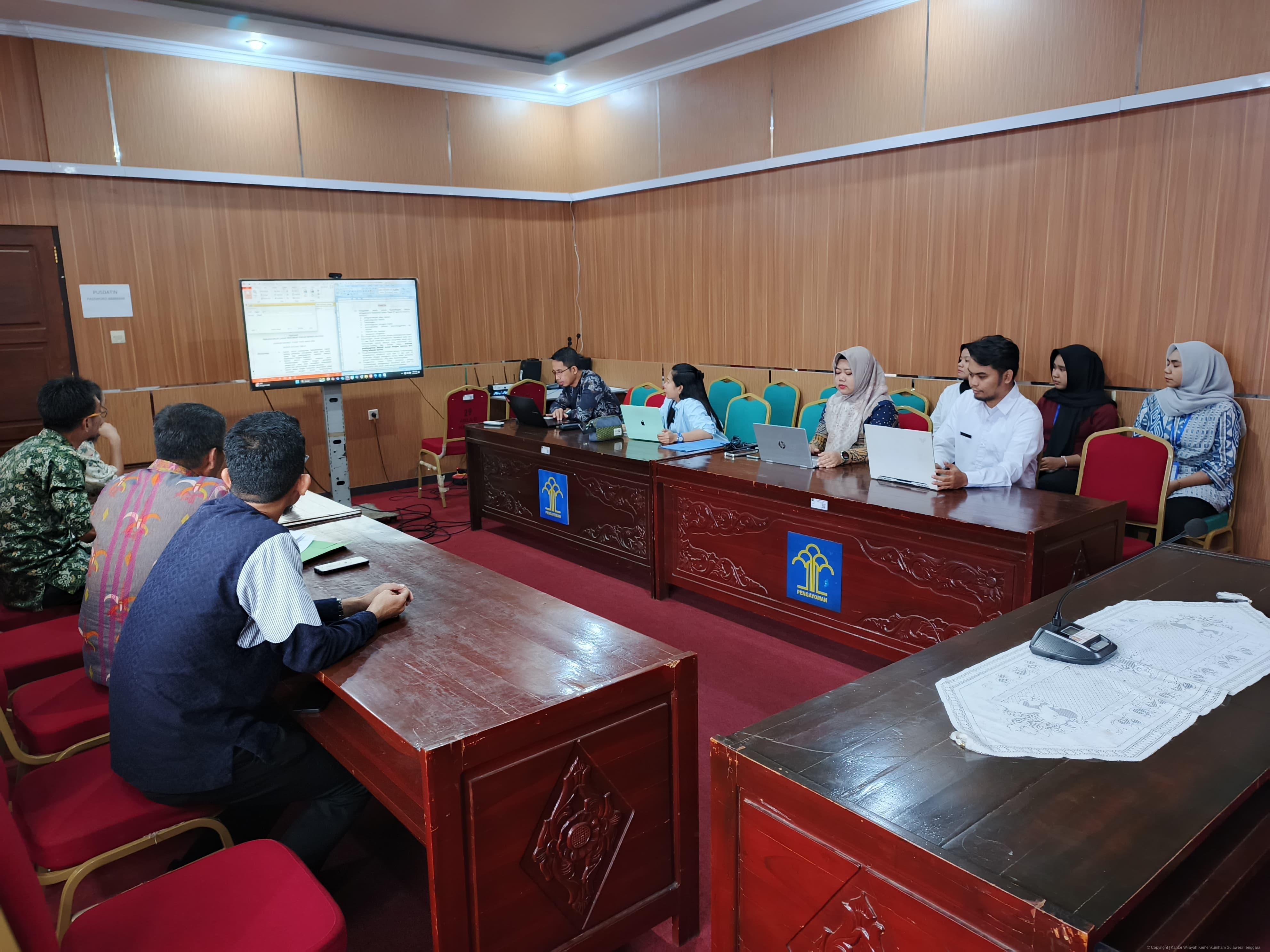 ‎Kanwil Kemenkum Sultra Gelar Harmonisasi Raperbup Kolaka Timur tentang LP2B